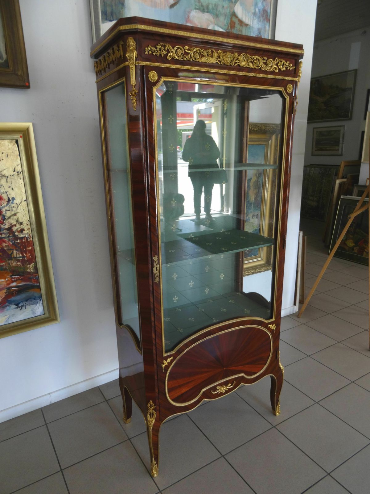 Antique French Empire Vitrine/ Showcase photo furniture