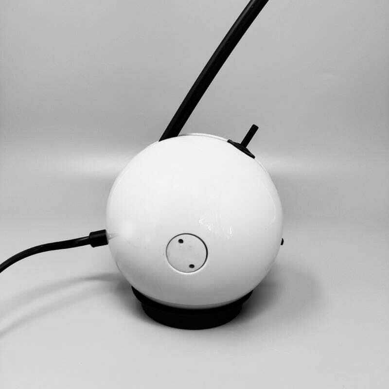 photo for sale 1970s Stunning White Table Lamp "Alina" By Valenti With Box. Made In Italy