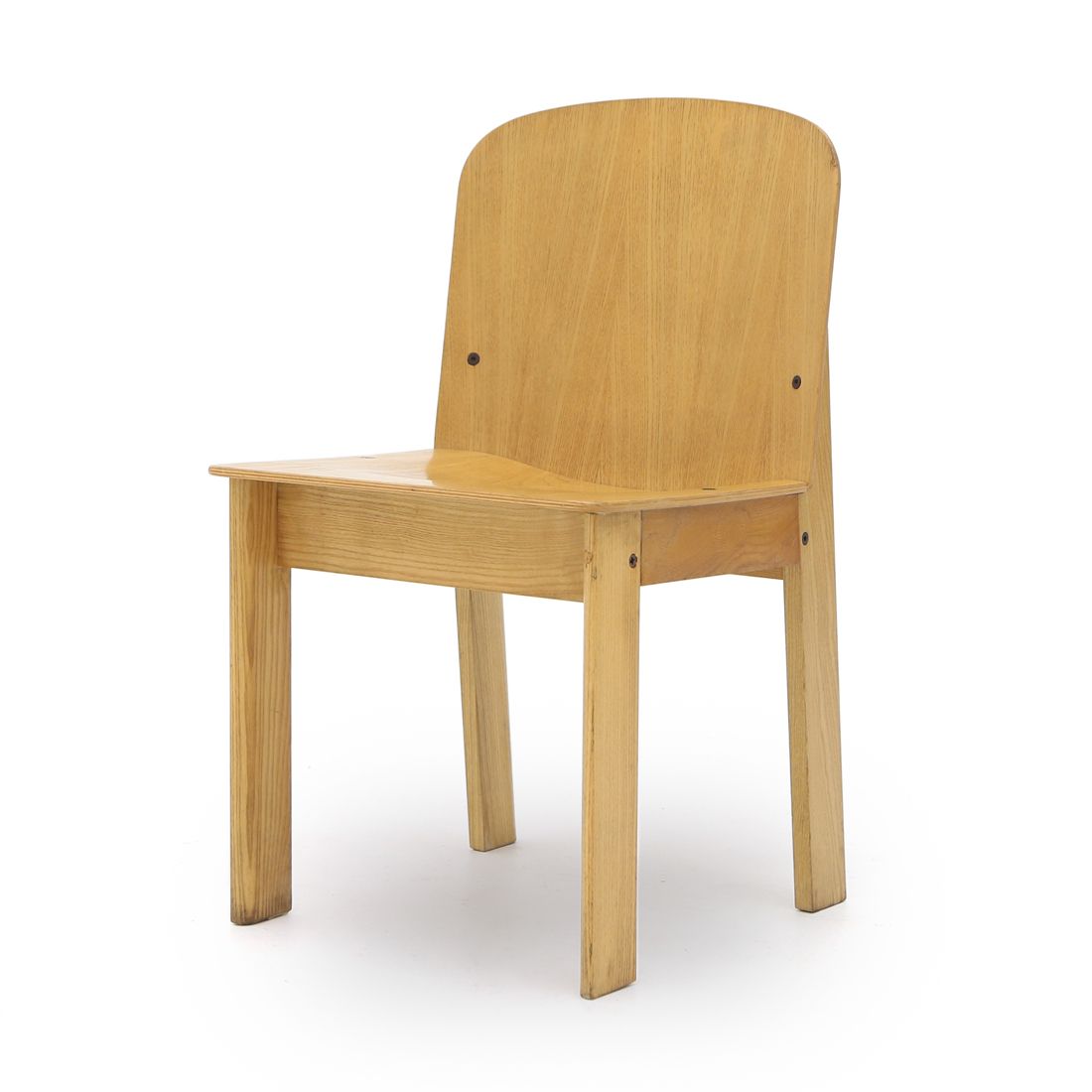 Wooden Chair By Luca Meda For Longoni, 70s