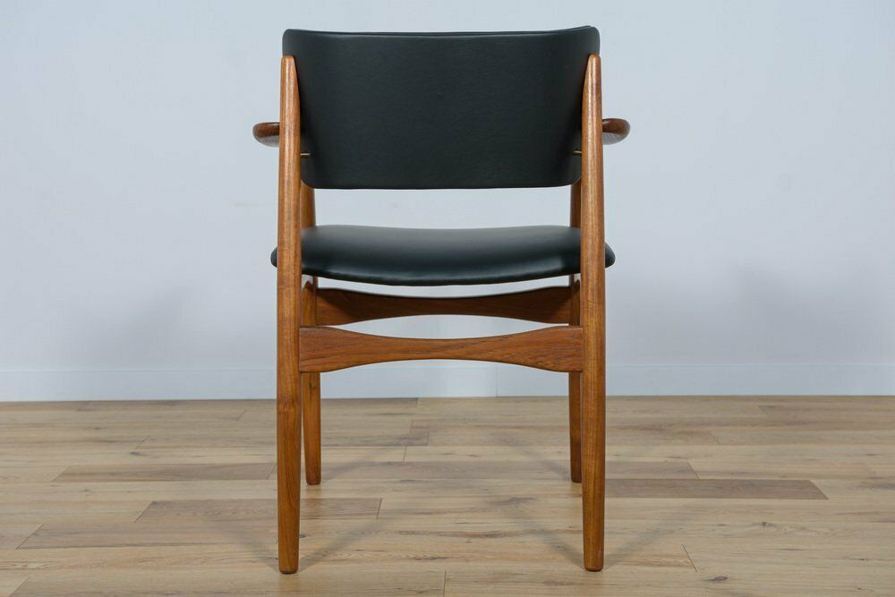 Mid Century Danish Teak & Leather Armchair, 1960s photo buy