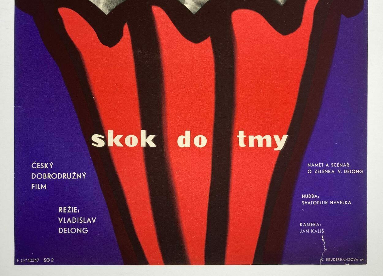Movie Poster, A Leap In The Dark, Božena Bruderhansová, 1964 photo furniture