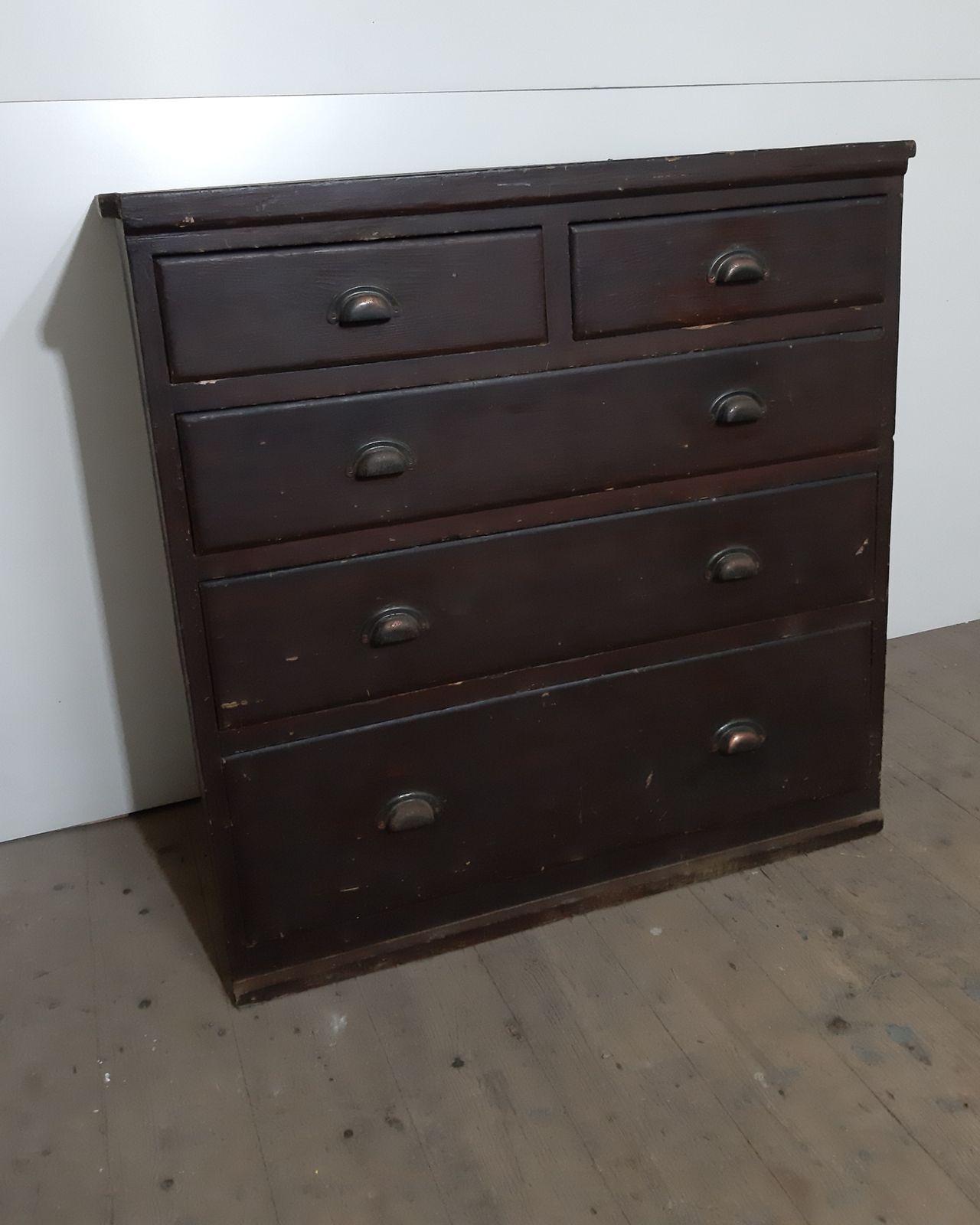 Set Of Workshop Industrial Wooden Drawers In As Found Condition photo for sale