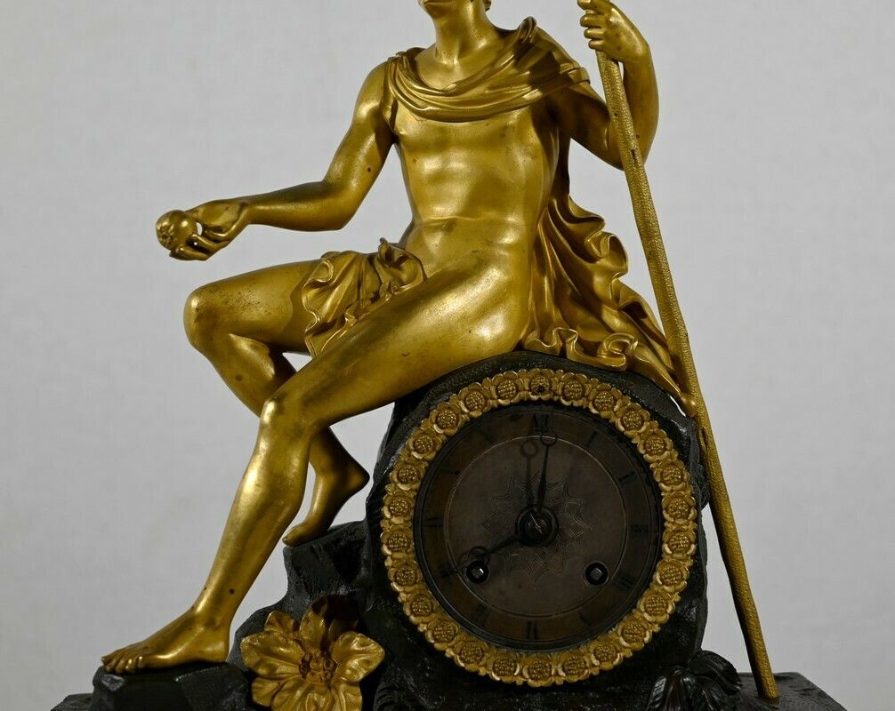 Gilt Bronze Clock, Charles X Period   Early 19th Century photo buy
