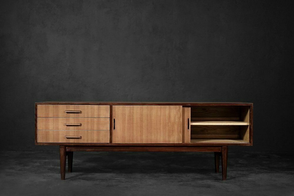 Mid Century Danish Modern Mahogany Sideboard With Drawers, 1970s photo 3136.0