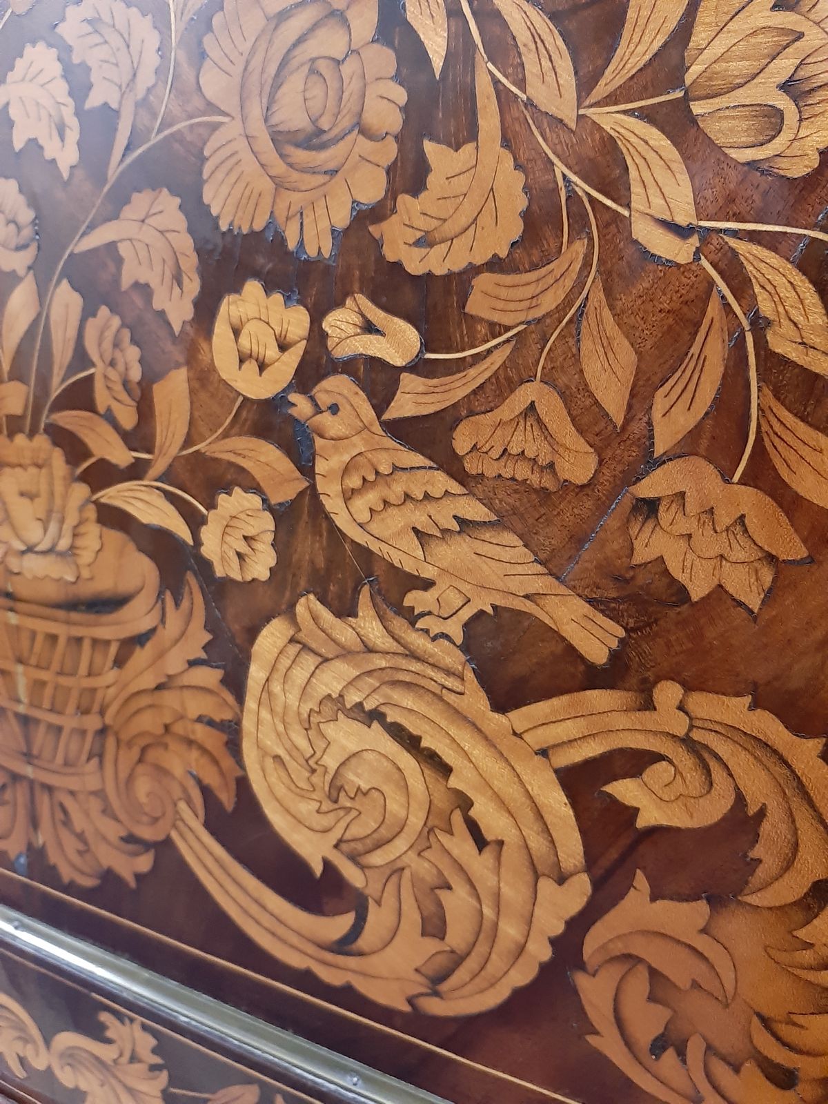 Antique 19thc Dutch Marquetry Escritoire C1820 photo 3950.0