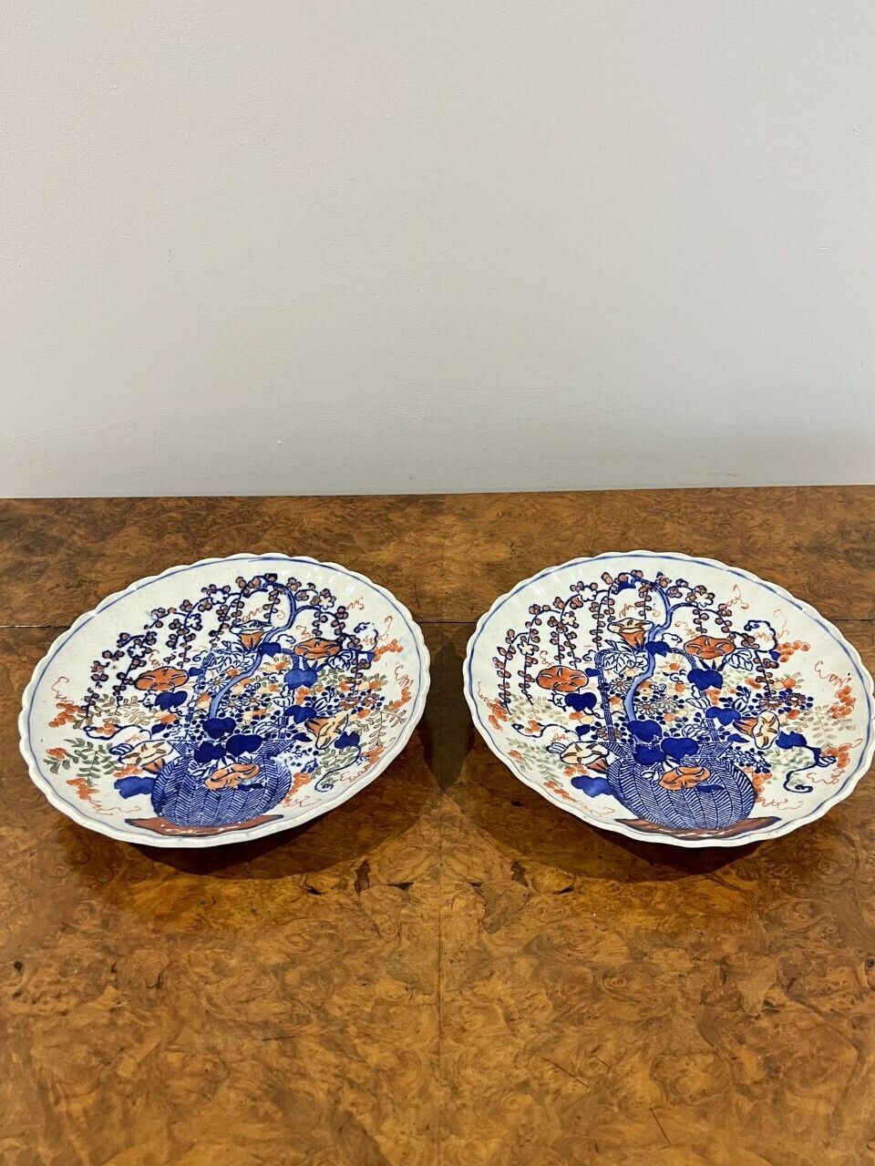 Pair Of Antique Japanese Imari Plates photo Home Decor