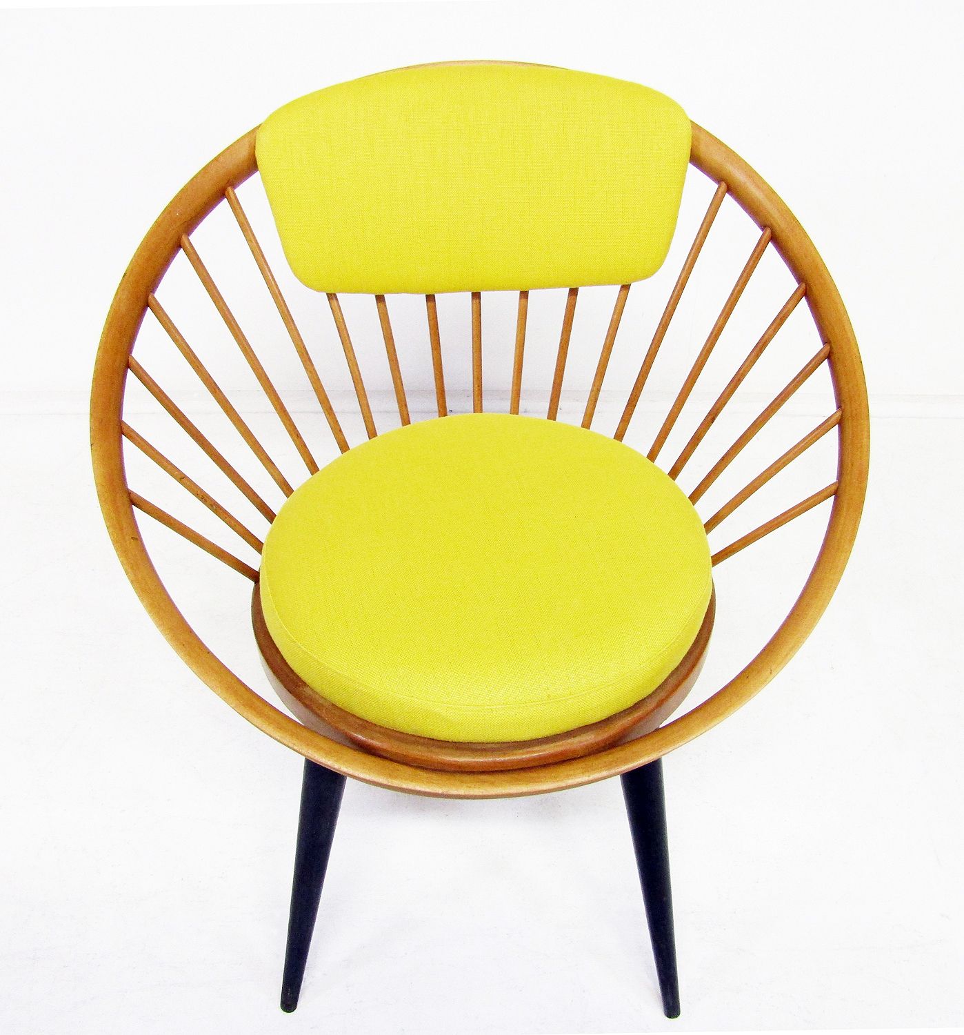 Three 1950s Swedish Circle Cocktail Side Chairs By Yngve Ekstrom   One Left photo 695.0