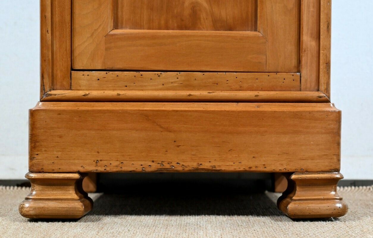 1364.75 Small Bedside Table In Cherry, Louis Philippe Period   2nd Part Of The 19th Century photo