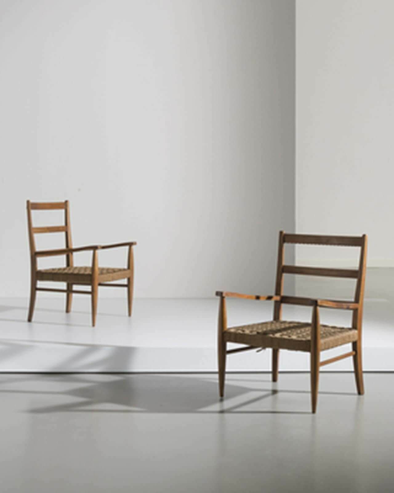 Augusto Romano Pair Of Armchairs