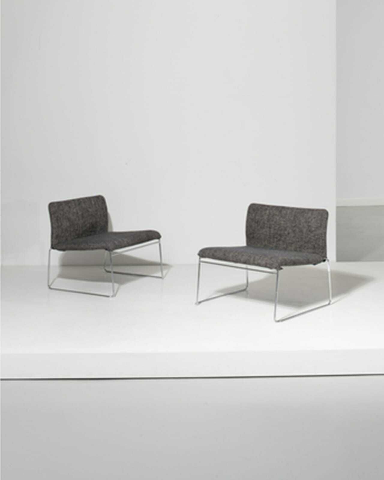 Kazuhide Takahama Pair Of 'Saghi' Easy Chairs