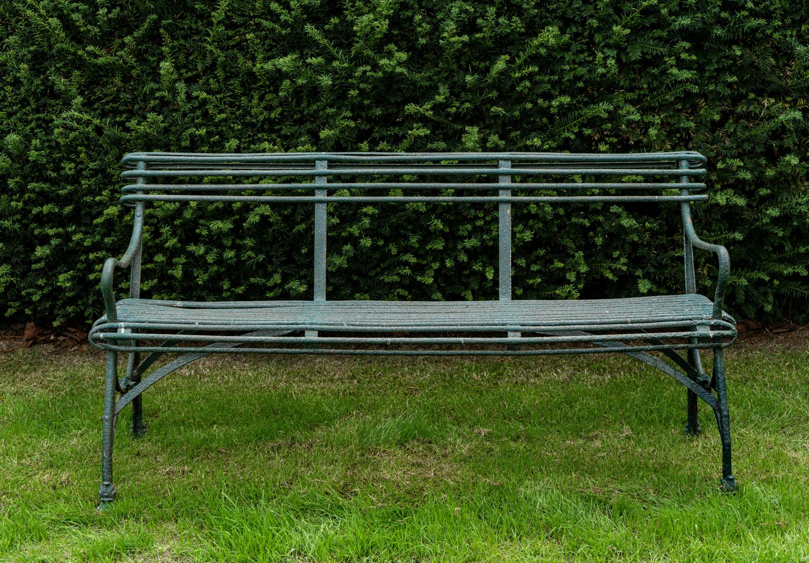 Antique 19th Century Arras Garden Bench photo furniture