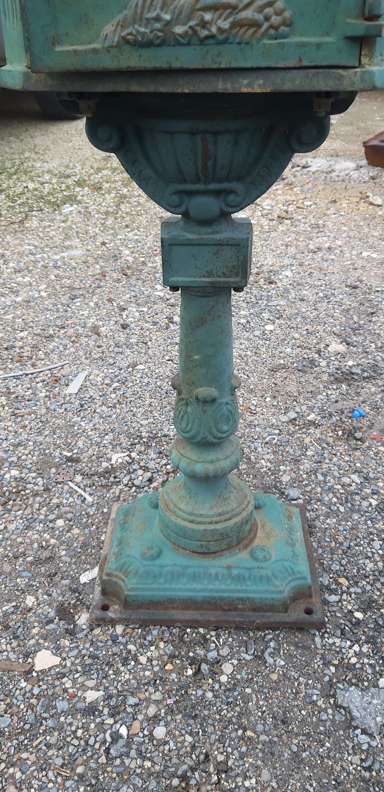 photo buy Victorian Cast Iron Mailbox, 1900s