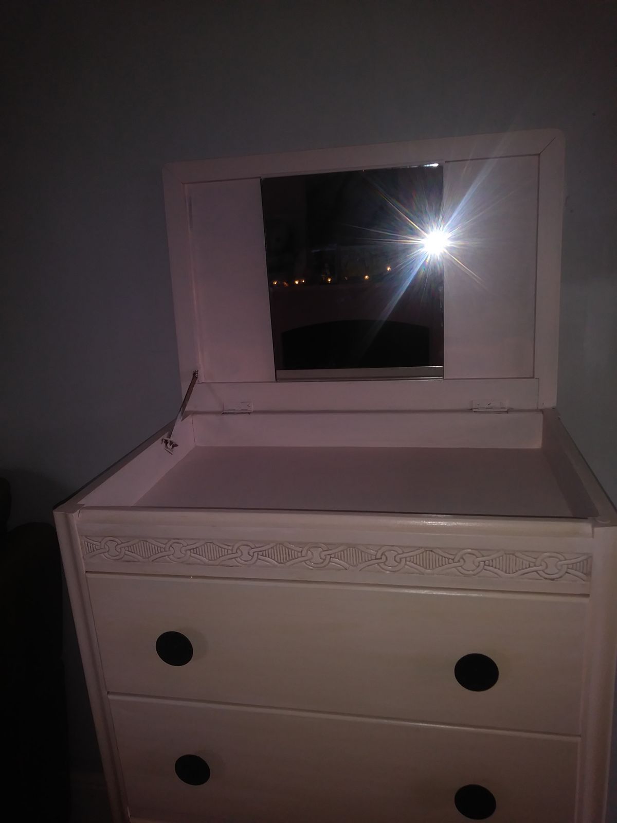 Miss Flowerbombe Lebus Chest From The 1950s photo for sale