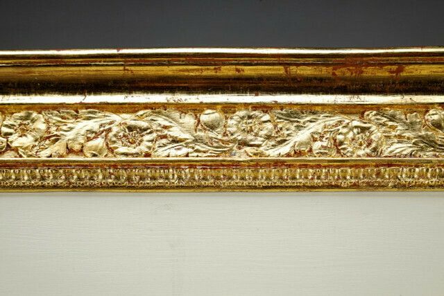 Wood And Gilded Stucco Overmantel Mirror, Empire Period, 19th Century photo vinterior