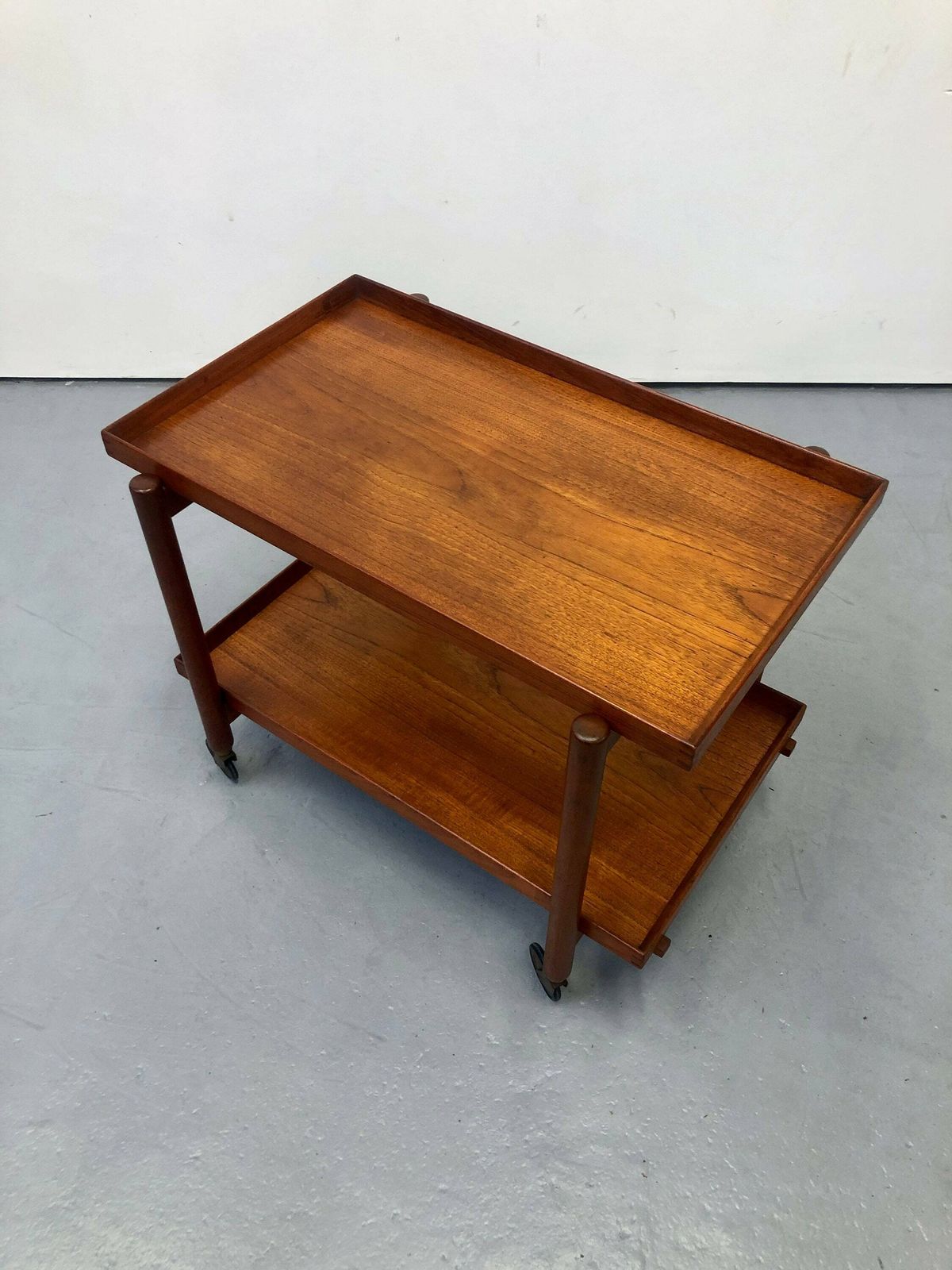 Vintage 1960s Danish Teak Trolley/Bar Cart By Poul Hundevad For Hundevad Mobelfabrik. Mid Century G Plan Vodder Wenger