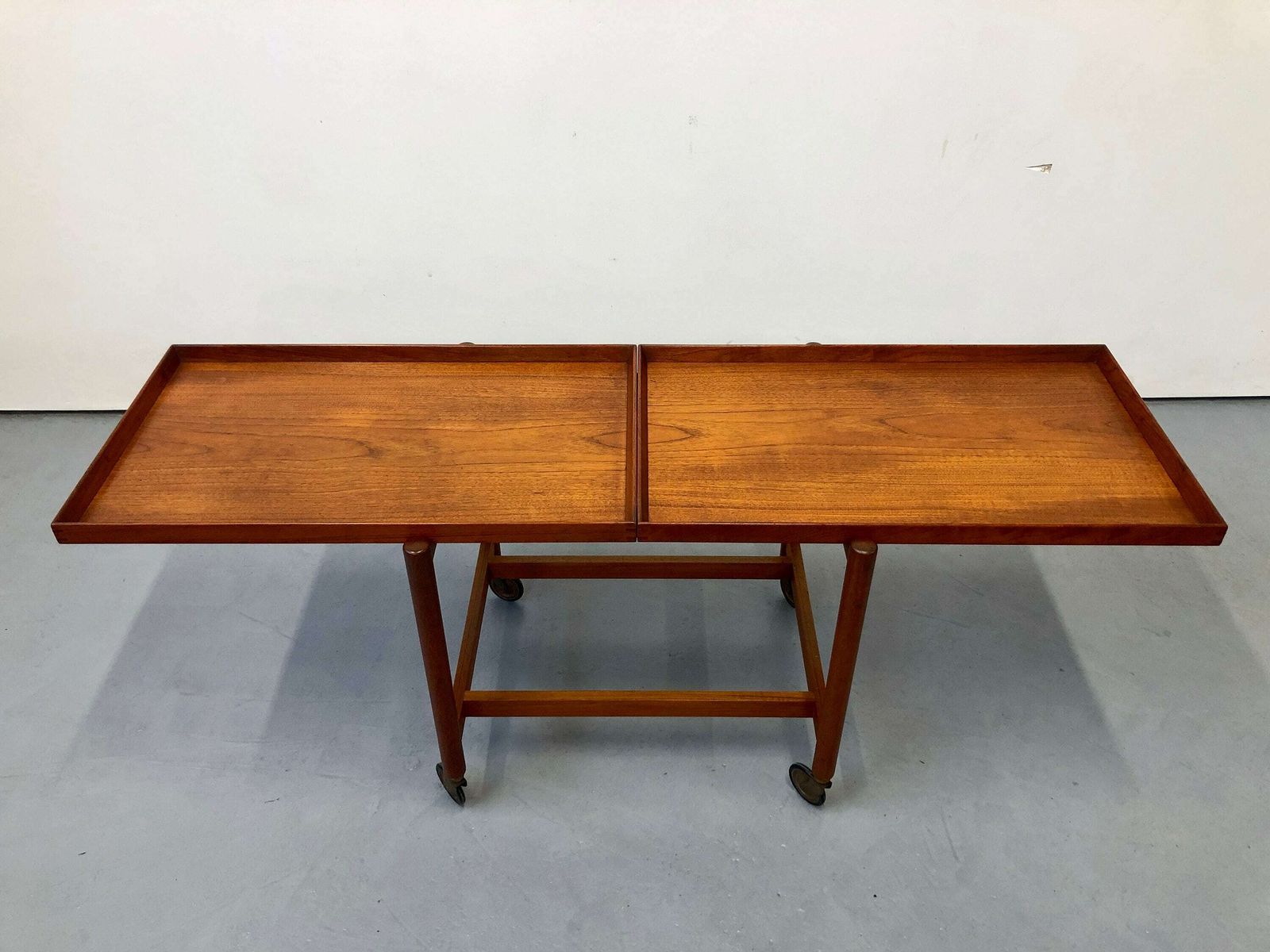 Vintage 1960s Danish Teak Trolley/Bar Cart By Poul Hundevad For Hundevad Mobelfabrik. Mid Century G Plan Vodder Wenger photo vinterior