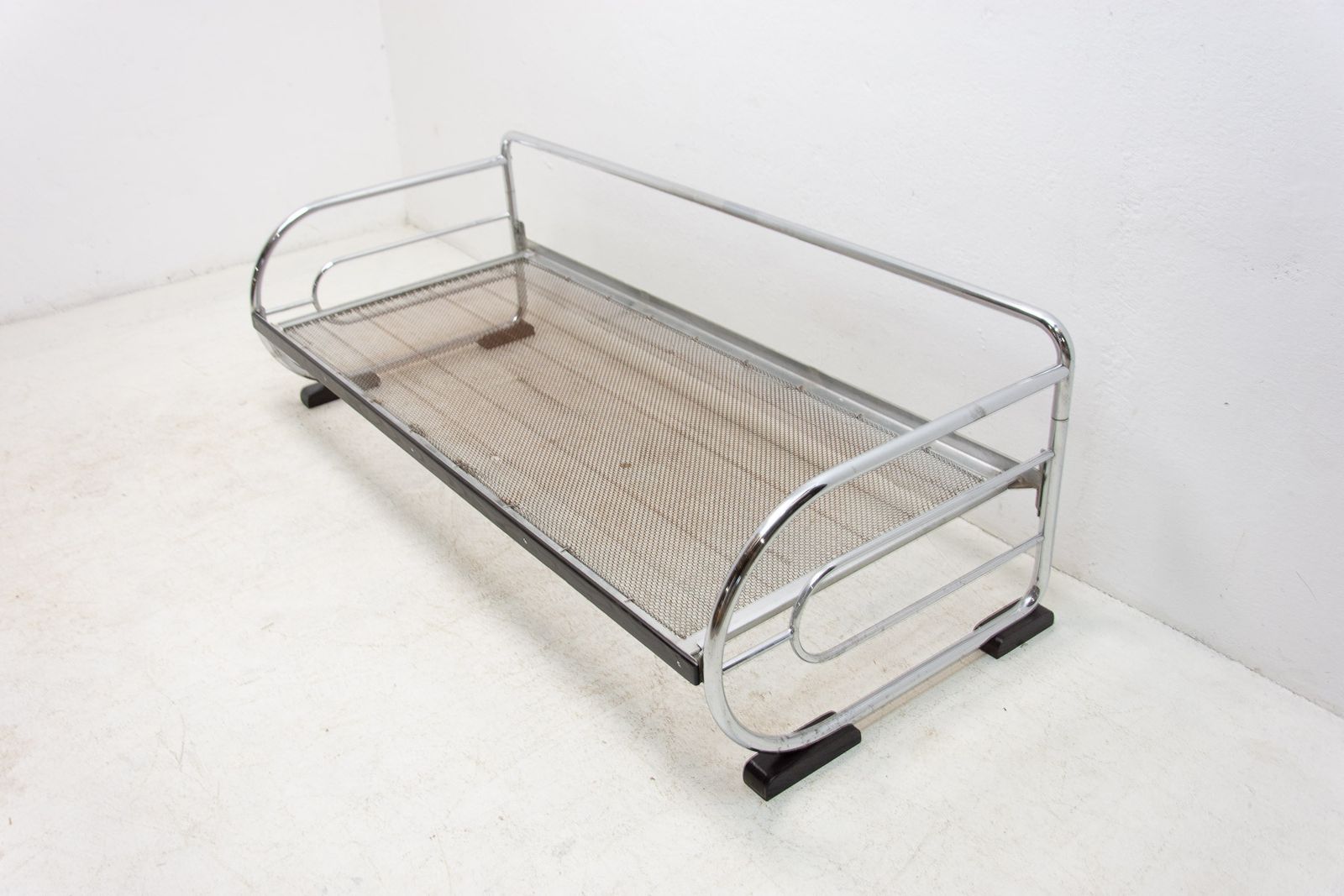 Chromen Bauhaus Sofa Van Hynek Gottwald, Bohemen, Jaren 1930 photo 890.0
