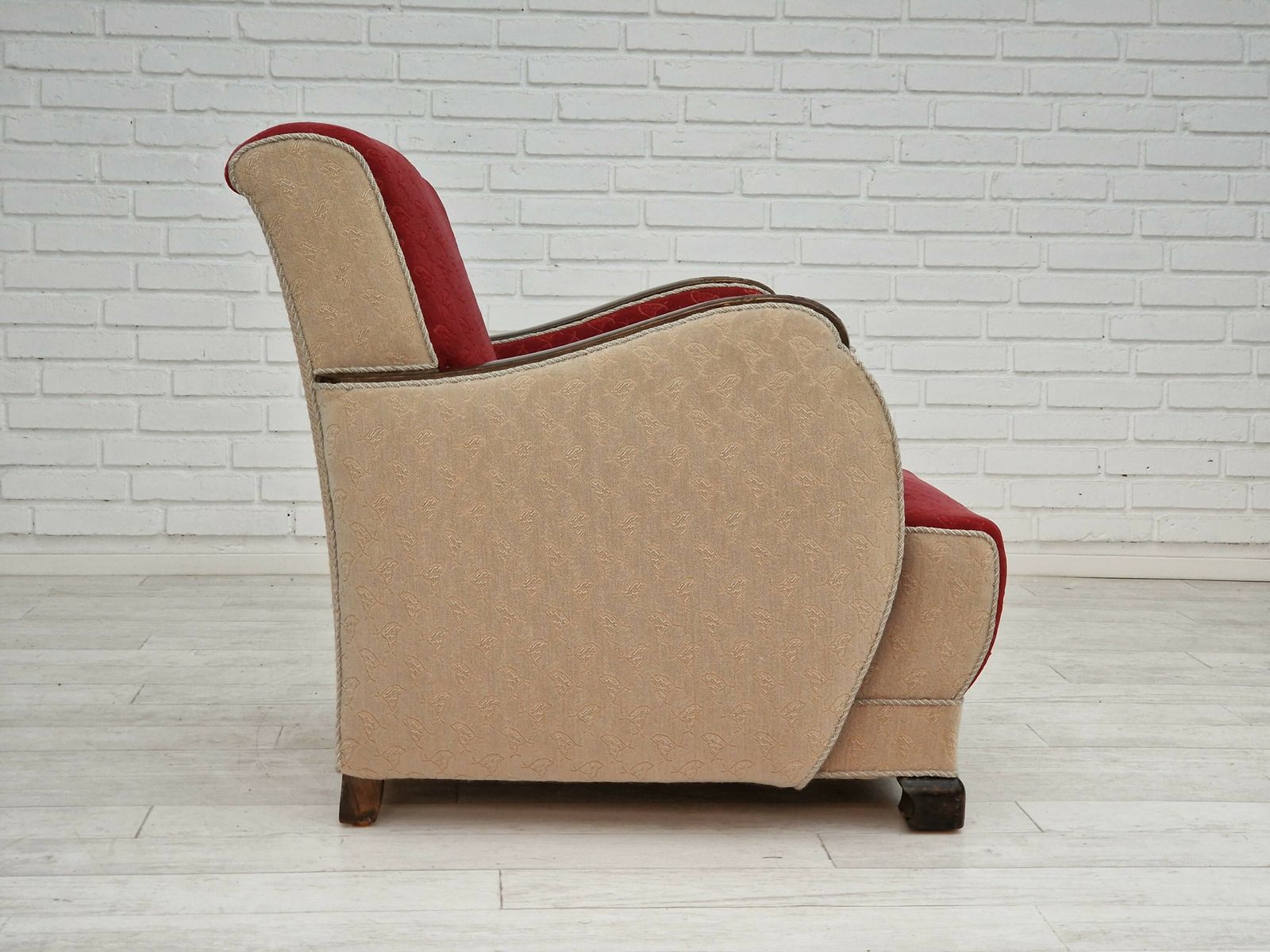 1950s, Scandinavian Art Deco Chairs, Original Condition. photo vinterior