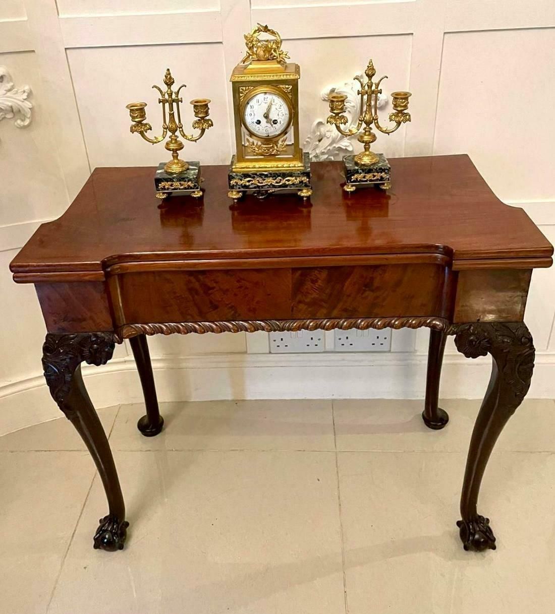 Outstanding Quality Antique Victorian French Ornate Ormolu Clock Garniture By A photo furniture