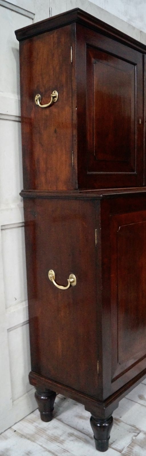 Early Teak Campaign Military Stationary Cupboard photo for sale
