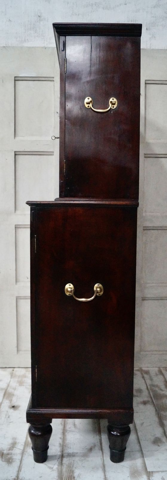 Early Teak Campaign Military Stationary Cupboard photo vinterior
