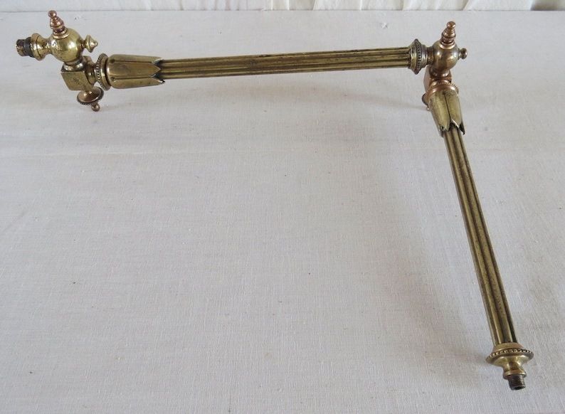 Architectural Gas Light Fitting / Ornate Decorative Light Fitting. C. 1850. photo vintage