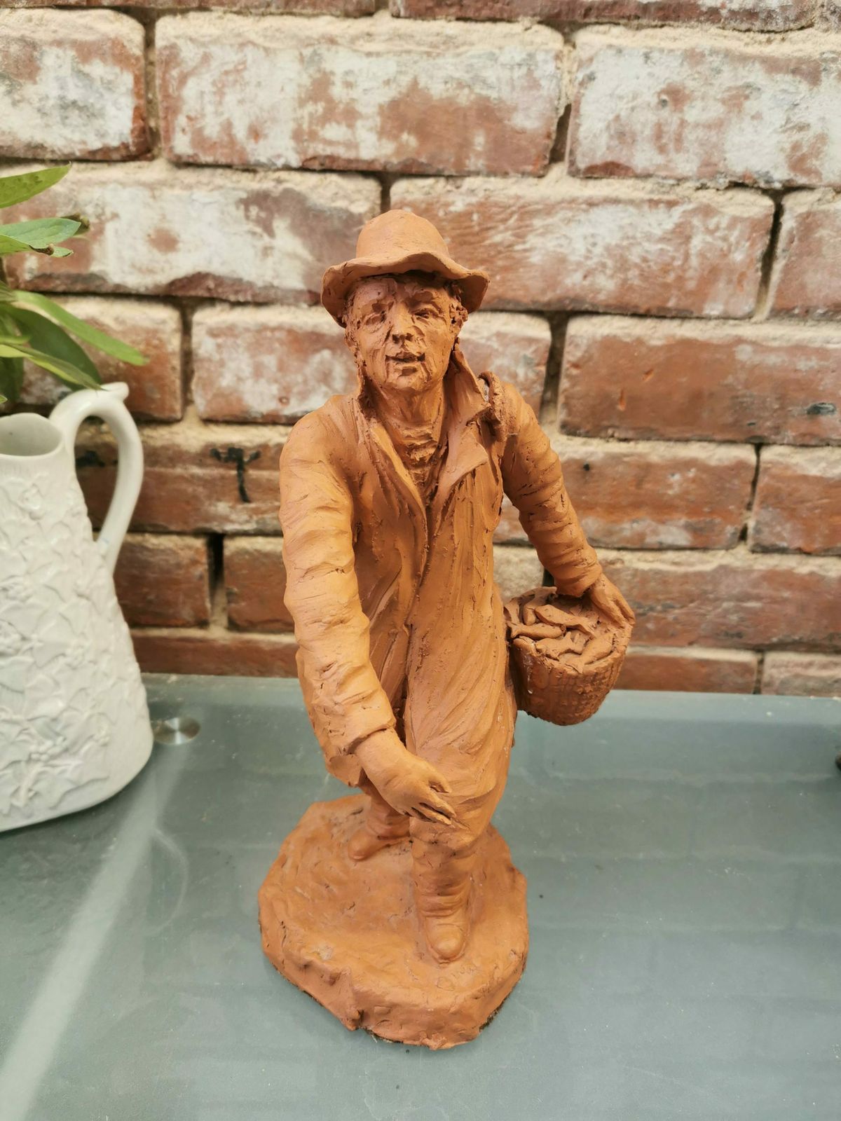 Vintage Terracotta Italian Figurine Or Statuette Of A Man photo 85.0