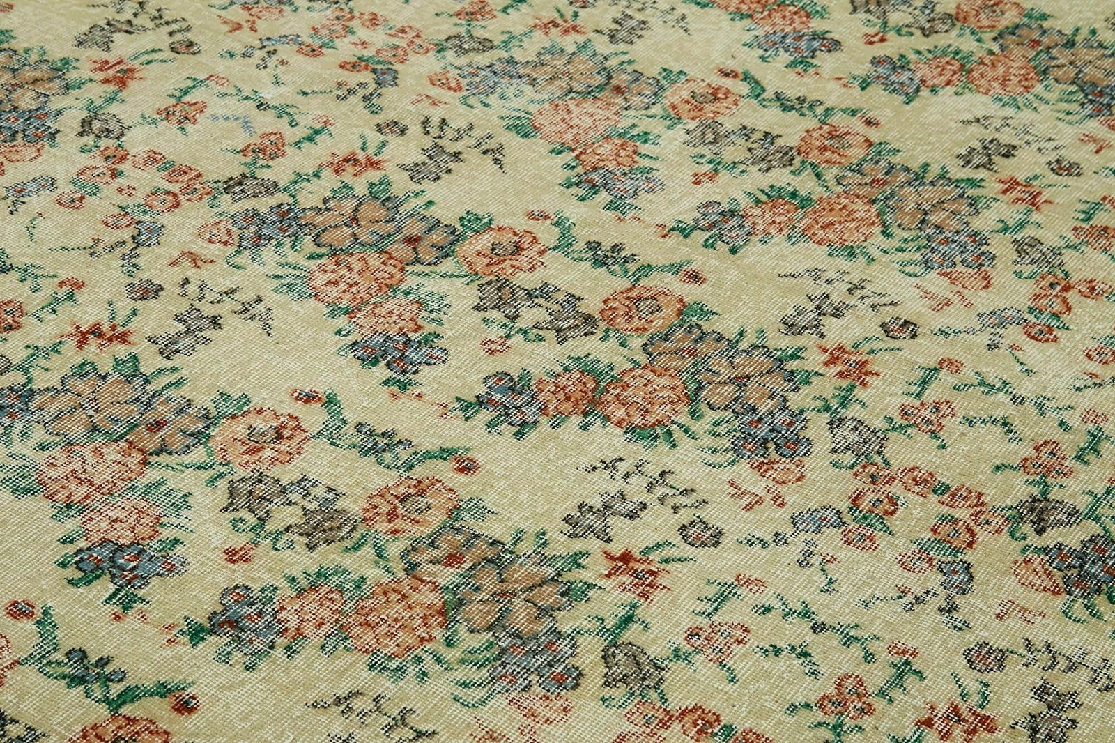 Handmade 308 X 196 Cm Beige Turkish Vintage Area Rug photo 1208.0
