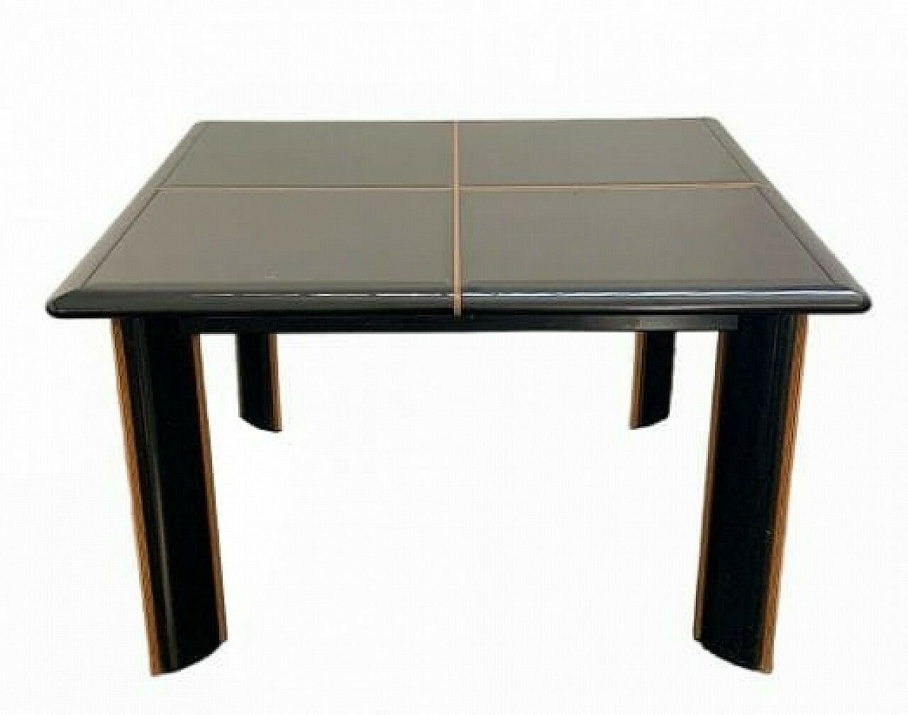 Wood And Glass Table By Pierre Cardin For Roche Bobois, 1970s