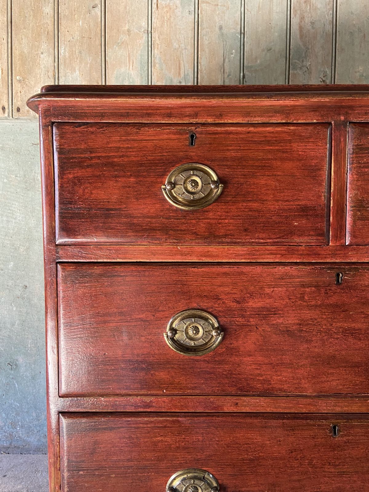 George IV Painted Pine Chest Of Drawers photo furniture