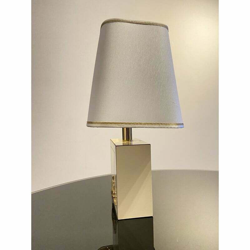 Vintage Hollywood Regency Table Lamp By Disderot France, 1970s photo furniture