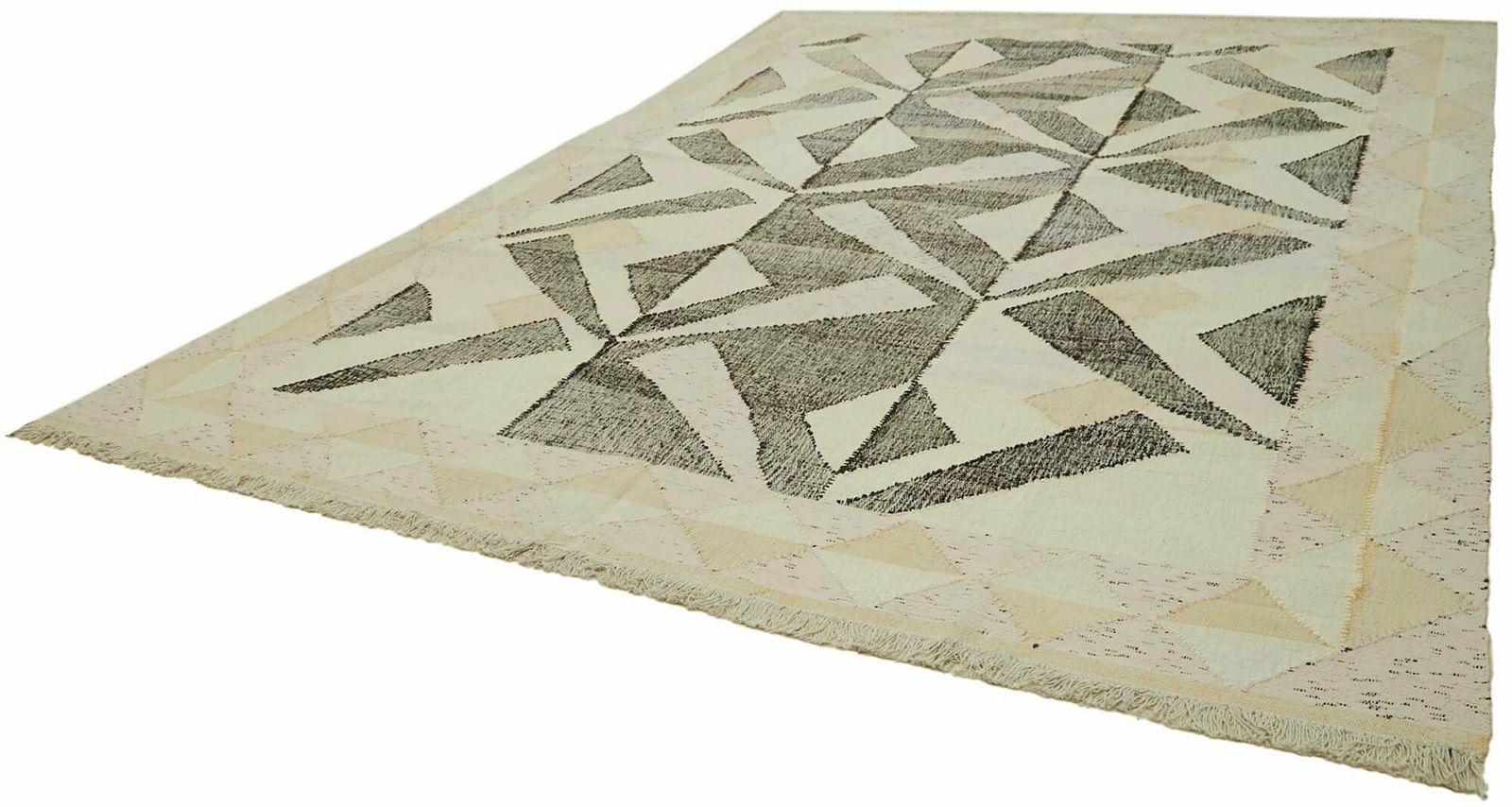 Handmade 415 X 310 Cm Beige Contemporary Area Rug photo for sale