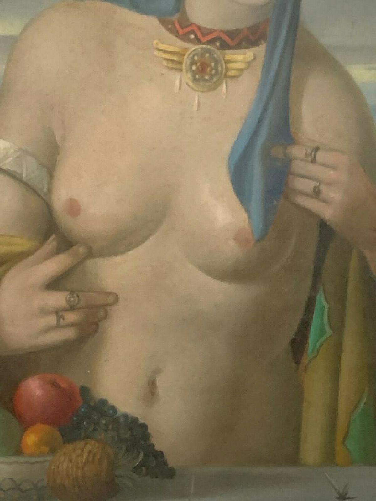 Adriano Gajoni, Cleopatra, Oil On Canvas, 1950s photo vinterior