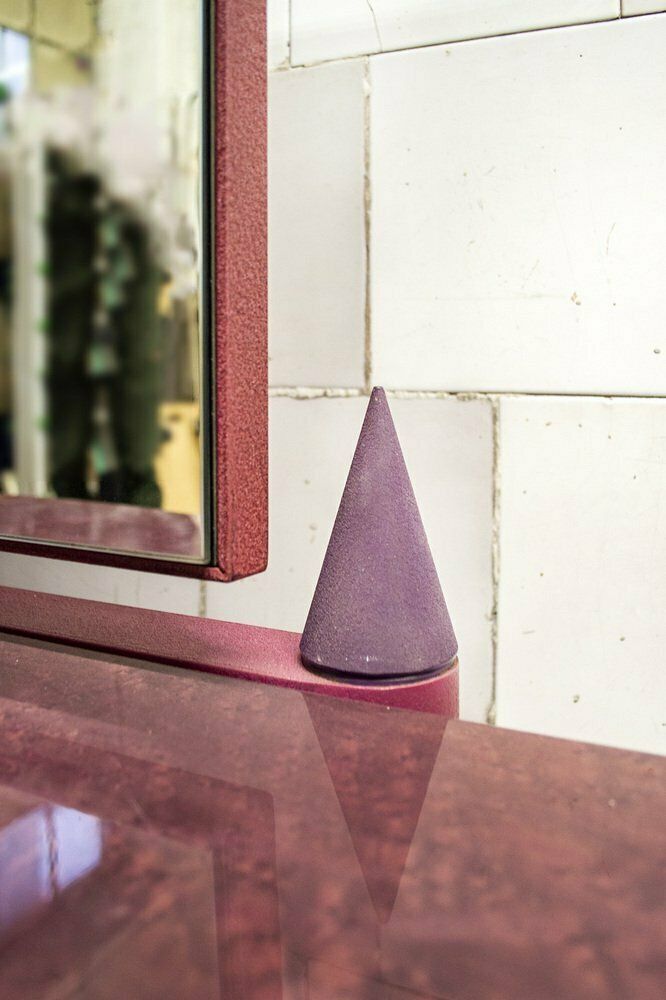 photo for sale Postmodern Console With Mirror From Saporiti, Italy, 1980s