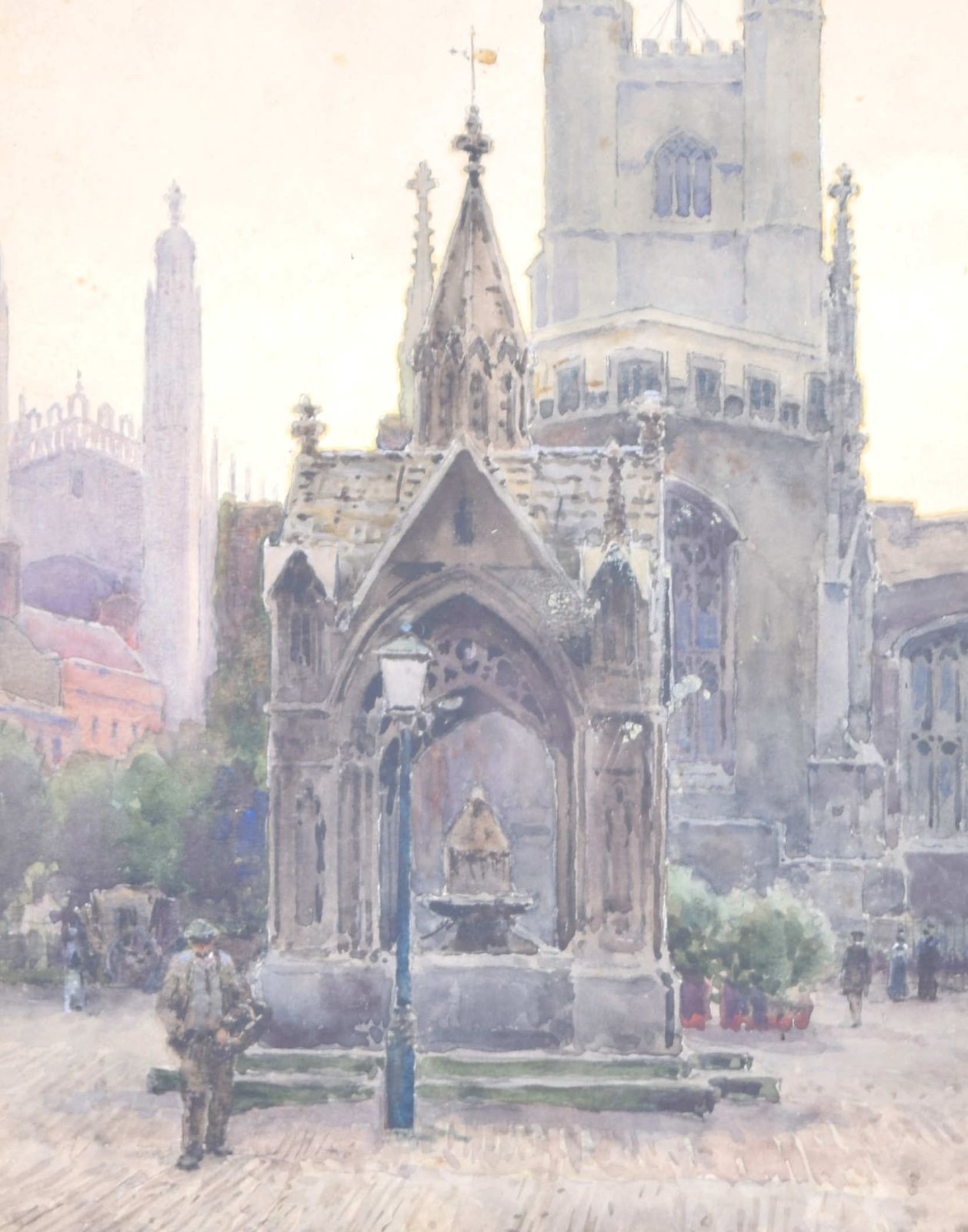 The Market Place Cambridge With A View Of Great St Mary’s Church And King’s College Chapel photo furniture