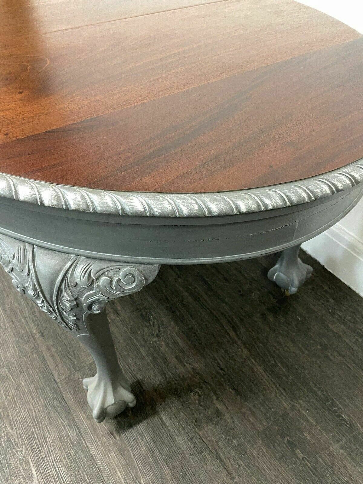 photo buy Victorian Extending Mahogany Claw And Ball Table And 4 Chairs