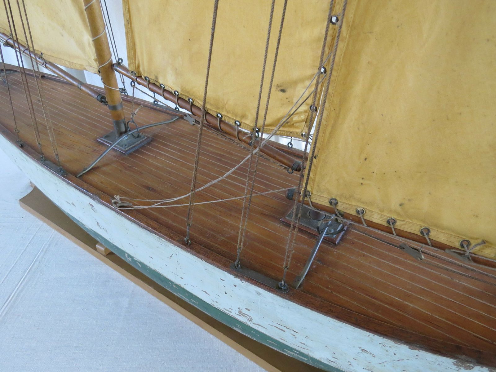 Model Pond Yacht / Pilot Cutter Sailing Yacht, Late 19th Century. photo Home Decor