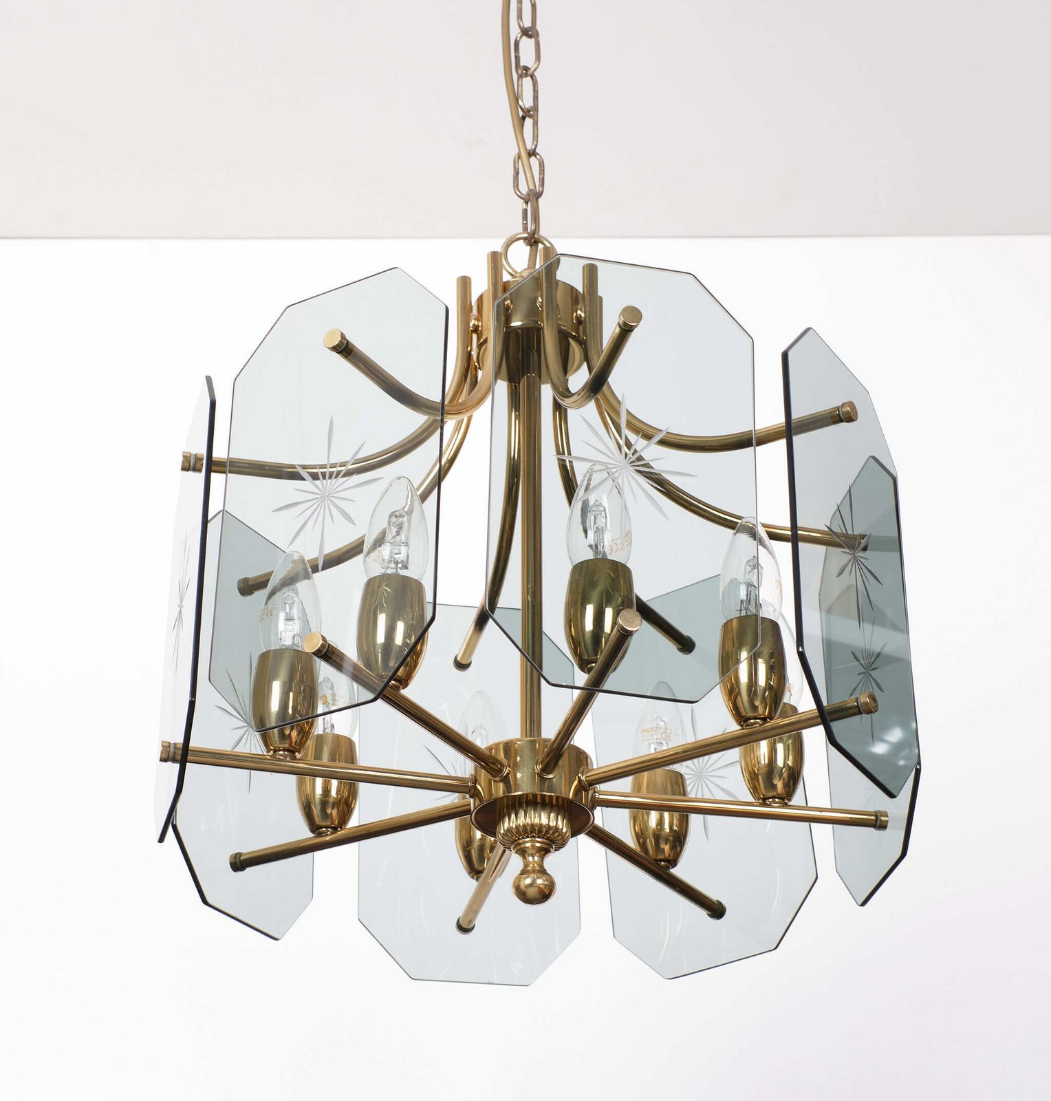 Josef Brumberg Kristal Glass Chandelier 1970s Germany photo 1088.72