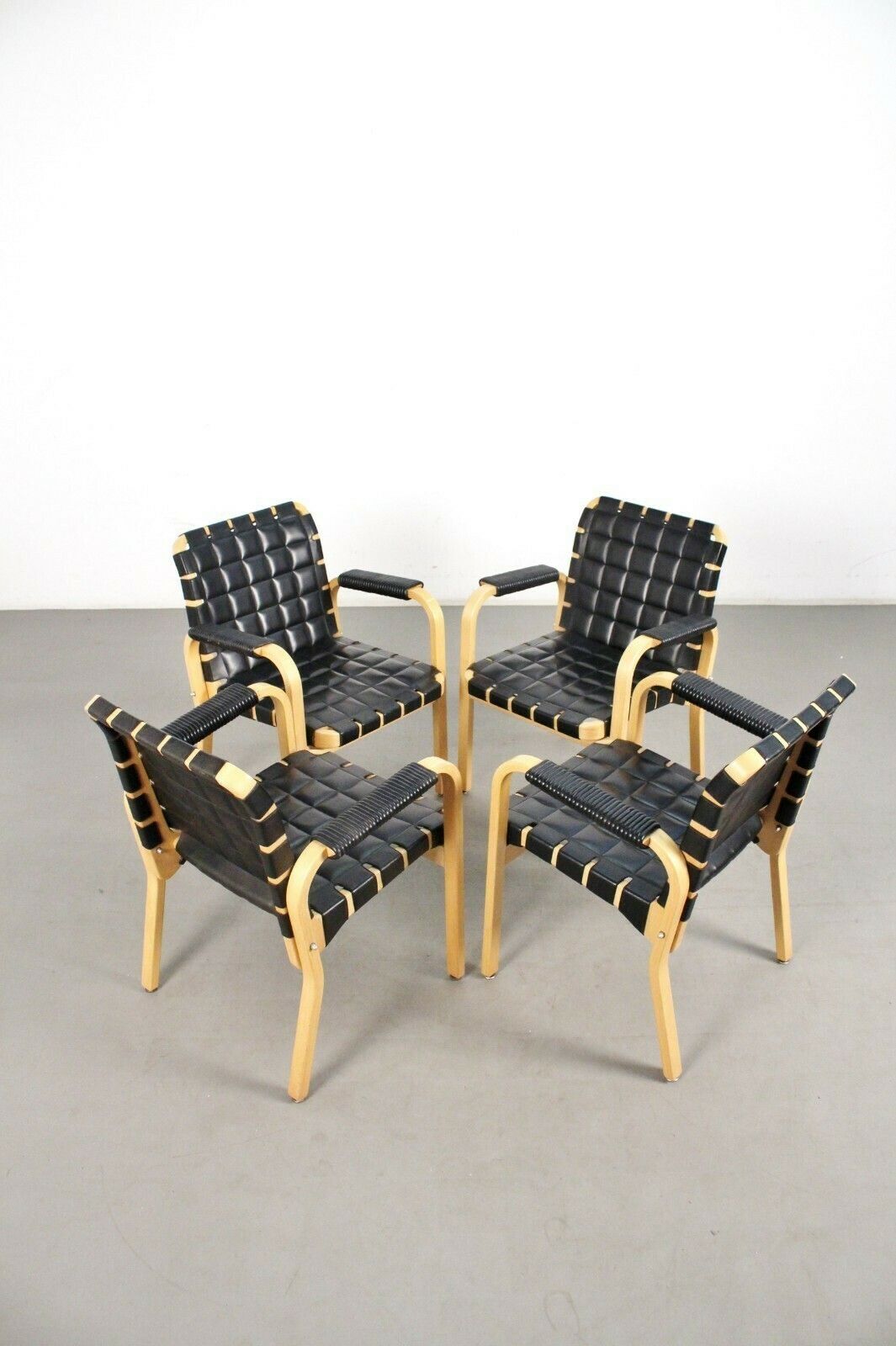 4 Alvar Aalto Dining /Armchair Model 45