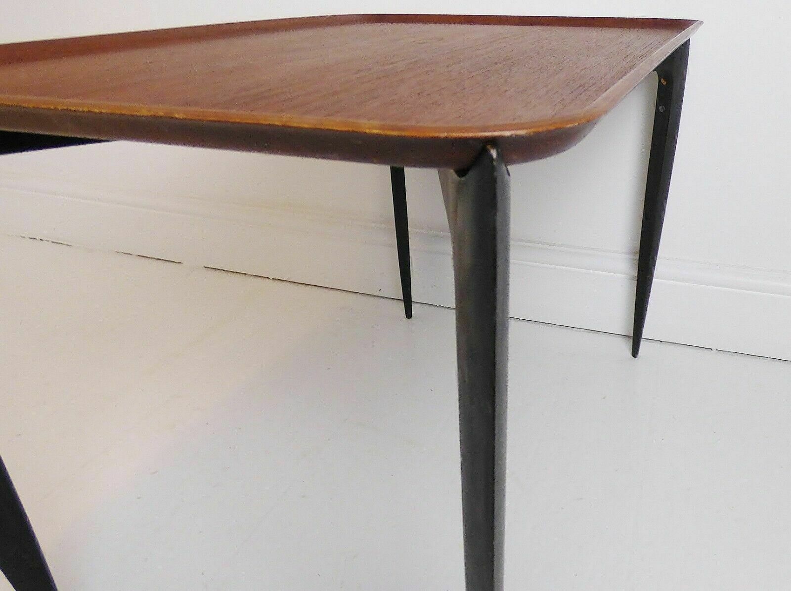 Rare Stunning Vintage Danish Teak Fritz Hansen Serving Tray Table / Coffee Table photo vinterior