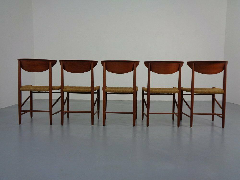 Modell 316 Dining Chairs By Peter Hvidt & Orla Mølgaard Nielsen For Søborg Furniture, 1950s, Set Of 5 photo furniture