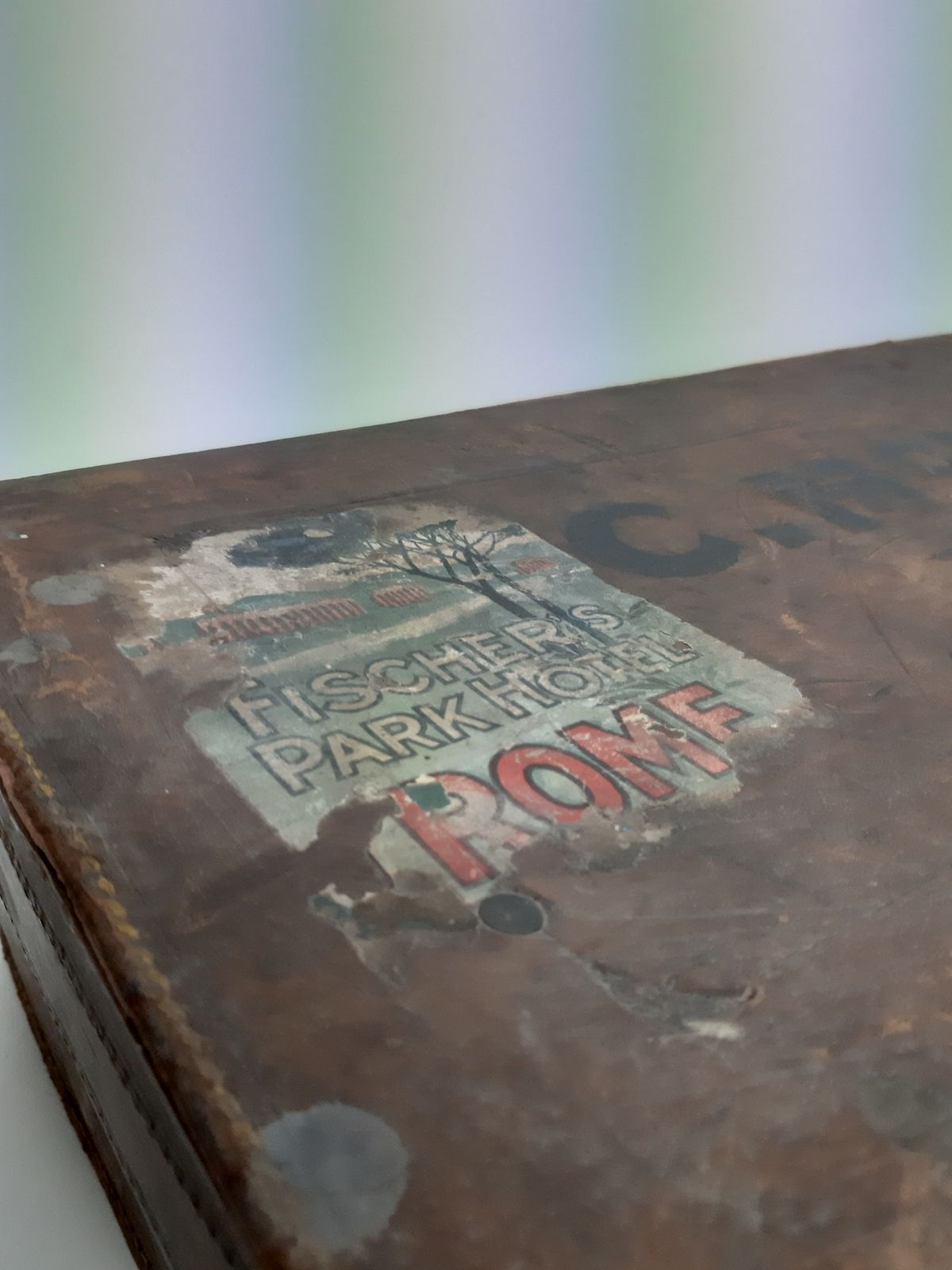 Vintage Brown Leather Travel Case photo buy