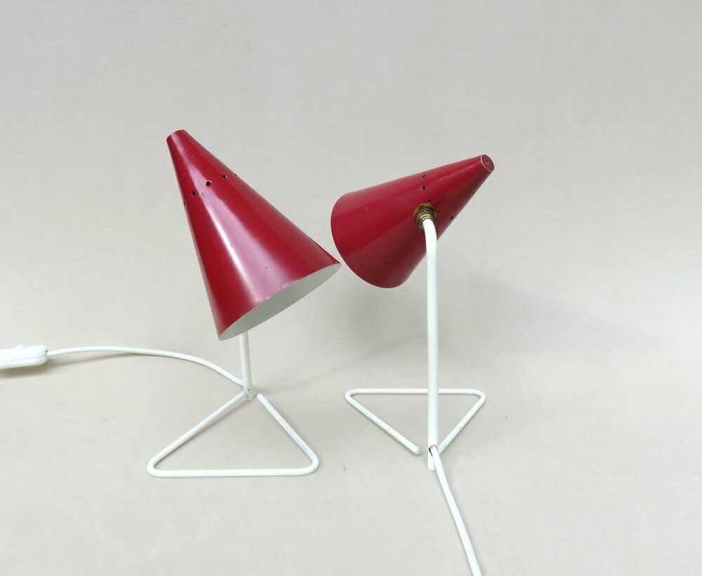 Small Italian Table Lights By Guiseppe Ostuni For Oluce 1950s Set Of 2 photo vinterior