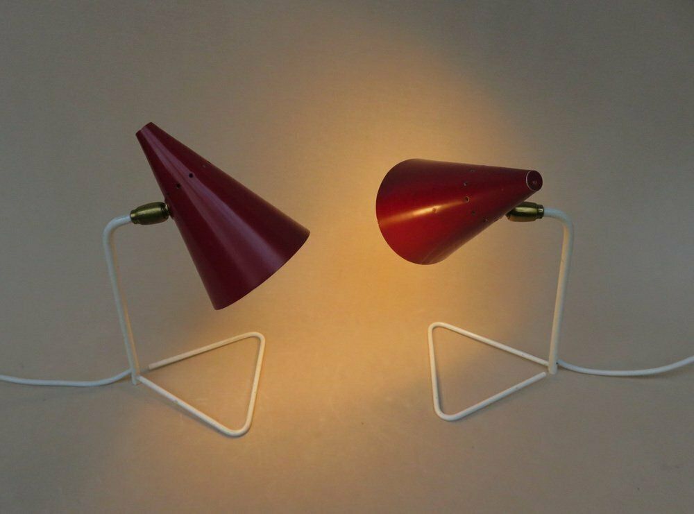 Lighting Small Italian Table Lights By Guiseppe Ostuni For Oluce 1950s Set Of 2 photo