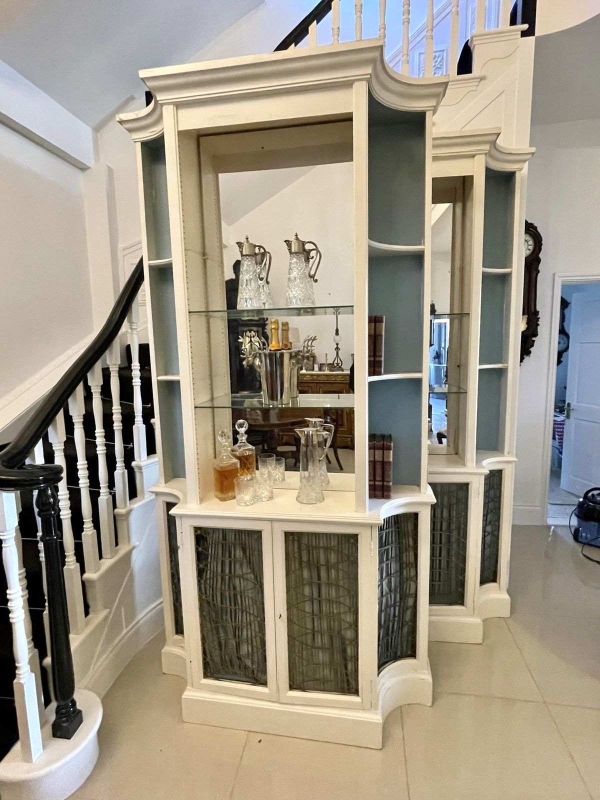 Large Pair Of Regency Style Quality Breakfront Bookcases photo for sale