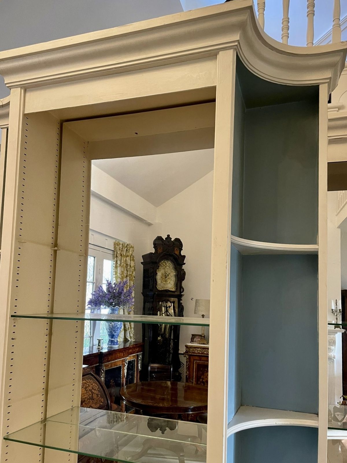 Large Pair Of Regency Style Quality Breakfront Bookcases photo Furniture