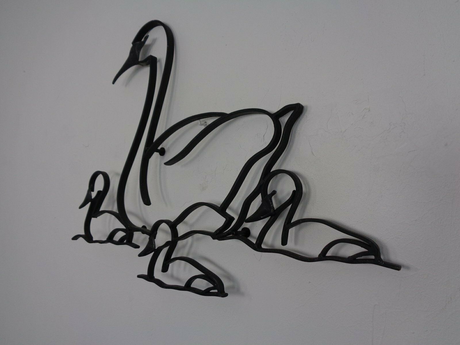 Large Cast Iron Swan Family, Germany, 1960s photo for sale