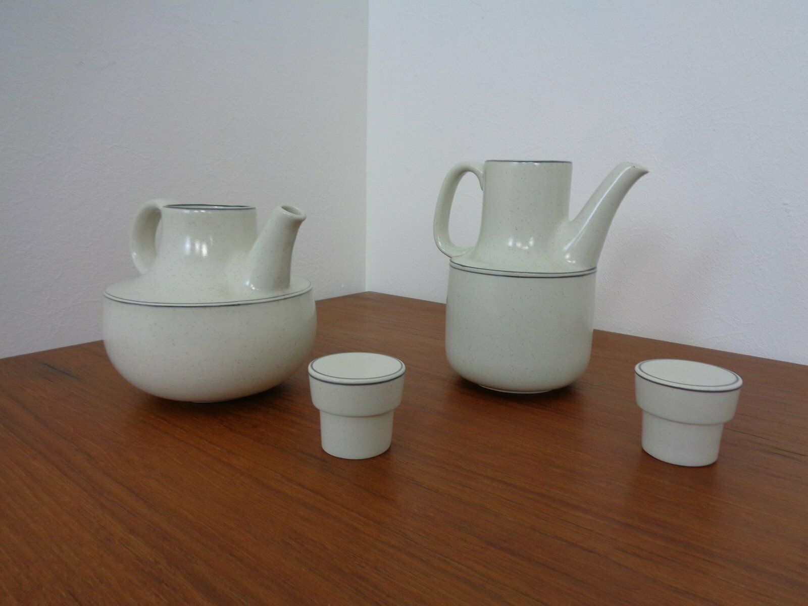 Swedish Birka Tea Pot & Coffeepot By Stig Lindberg For Gustavsberg, 1960s, Set Of 2 photo for sale