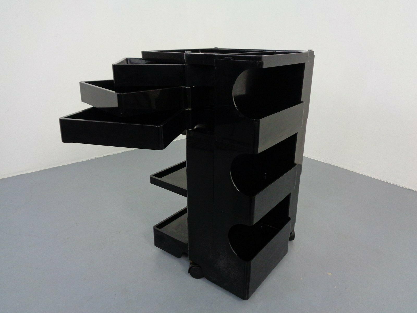 Black Boby Trolley By Joe Colombo For Bieffeplast, Italy, 1960s photo 439.0