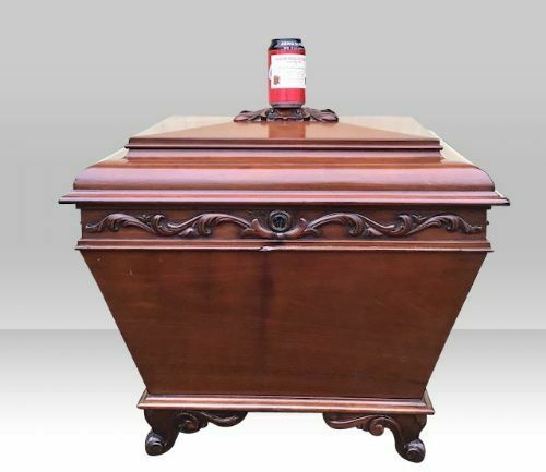 Antique Period Regency Mahogany Cellarette Wine Cooler photo 2200.0
